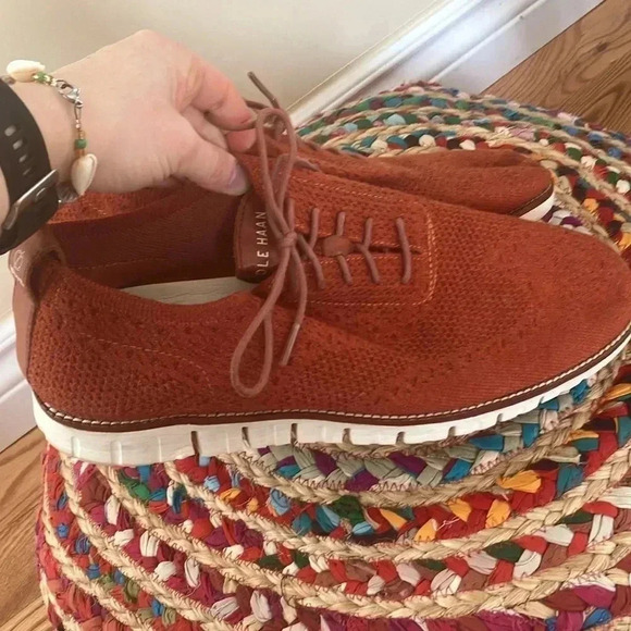 Cole Haan Grand Zero orange  rust shoes - Picture 2 of 7